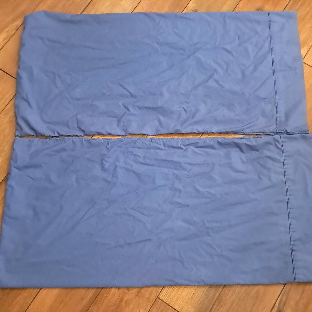 Wamsutta pillowcase set 2 King Blue cotton‎ polyester pillow case cornflower